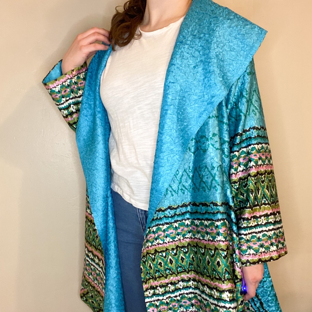 Multi Color Cardigan Shawl